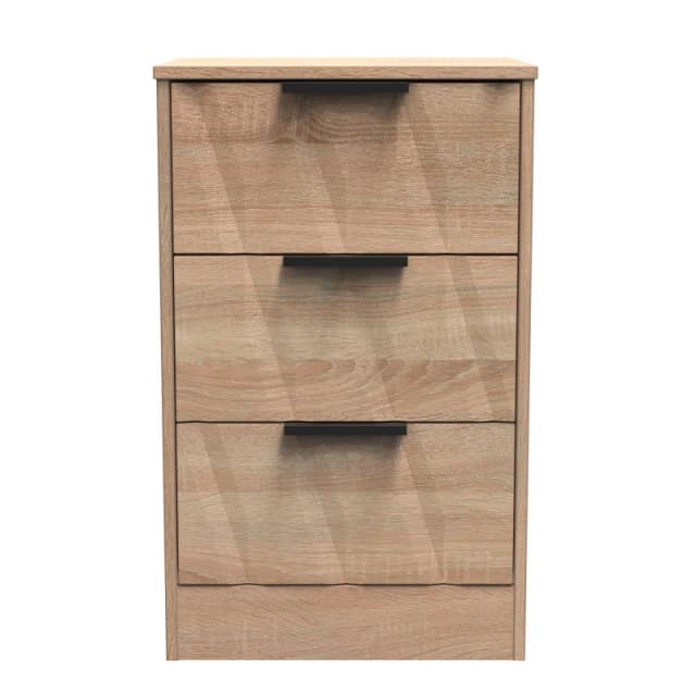 Ready Assembled 2 U Washington 3 Drawer Bedside Cabinet (Ready Assembled) in Light Oak Light Oak Unisex