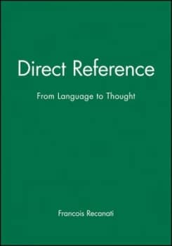 Direct Reference by Francois Recanati Paperback