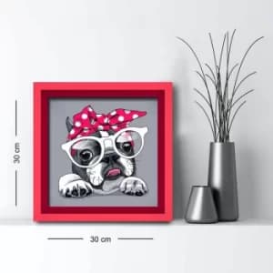 3030AHS-029 Multicolor Decorative Framed MDF Painting