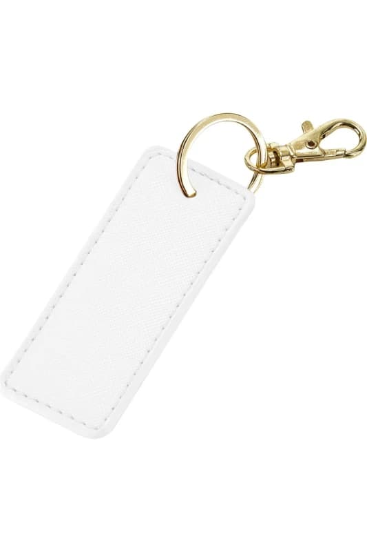Bagbase Boutique Leather-Look PU Keyclip in White White Unisex One Size