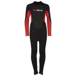 Gul Contour Wetsuit Full Length Junior Boys - Black/Red