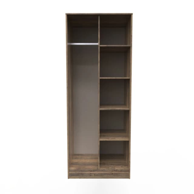 Ready Assembled 2 U Fuji Open Wardrobe (Ready Assembled) Walnut