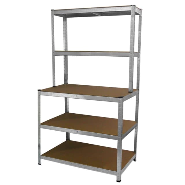 MONSTER RACKING Workbench Table Boltless Worktable Galvanised Metal Shelving 5055986130543
