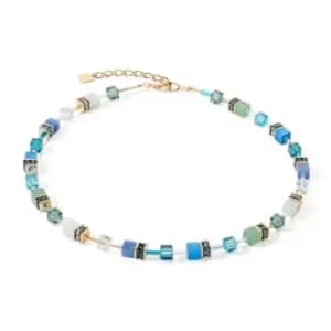GeoCUBE Iconic Precious Green-Turquoise Necklace 4905/10-0506