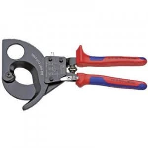 Knipex 95 31 280 Ratcheting cable cutter Suitable for (cable stripping) Single/multi-core aluminium and copper cables 52mm 380 mm²