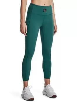Under Armour Project Rock Meridian Ankle Length Leggings - Green Size M Women