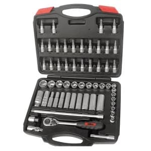 Hilka 58 Piece 3/8" Drive Socket Set Metric Pro Craft