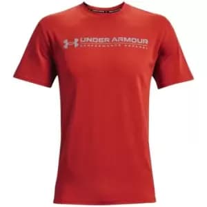 Under Armour Sign Vortex T Shirt Mens - Orange