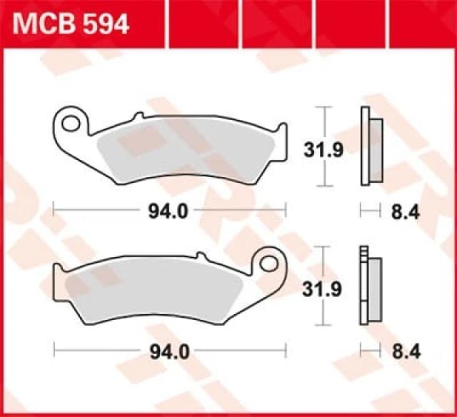 TRW Lucas Brake pad MCB594