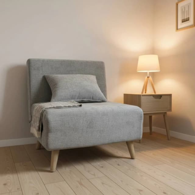 Outdoor Living Joel Uno single Chair Sofa Bed - Grey Grey Unisex