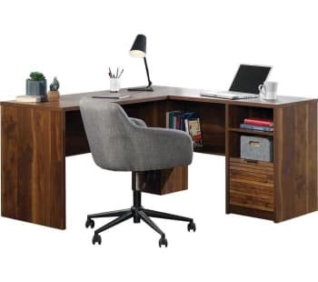 TEKNIK Hampstead Park L-shaped Desk - Grand Walnut