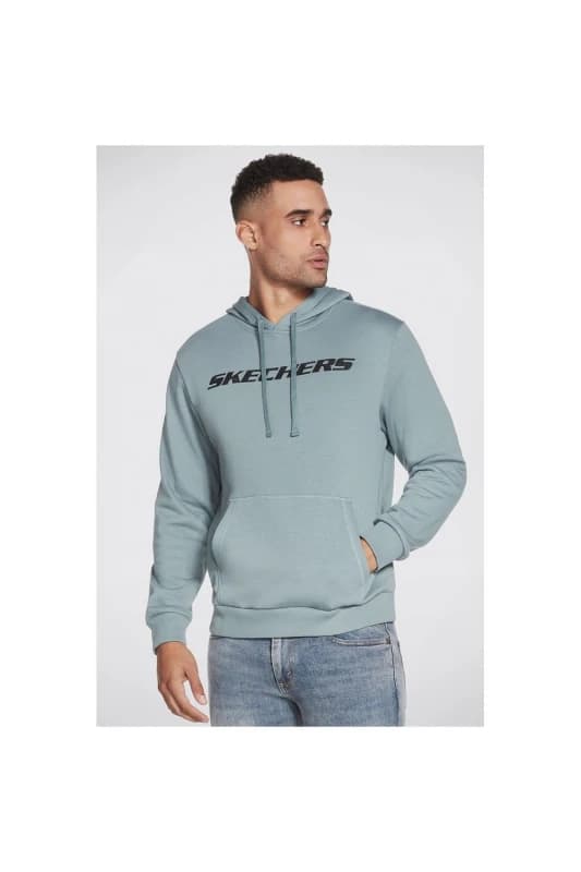 Skechers Heritage Pullover Hoodie Pale Blue