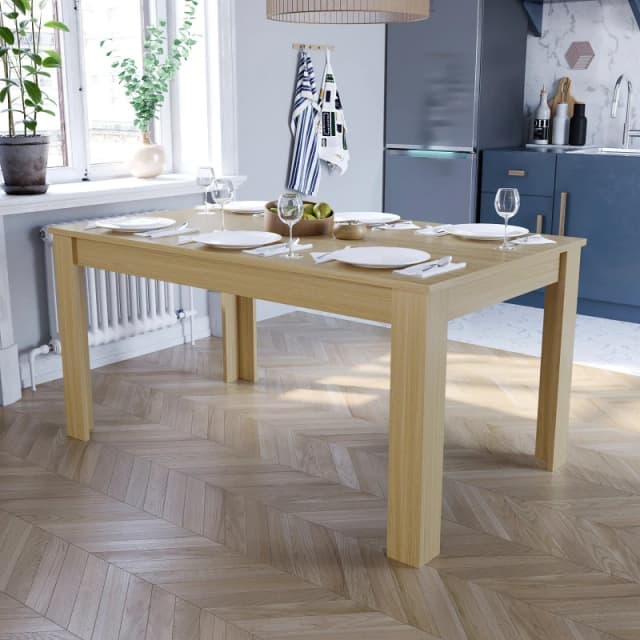 Lassic Vida Designs Medina 6 Seater Dining Table Oak unisex 6 Seater