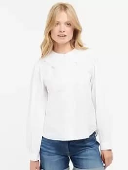 Barbour Dana Shirt - White, Size 14, Women