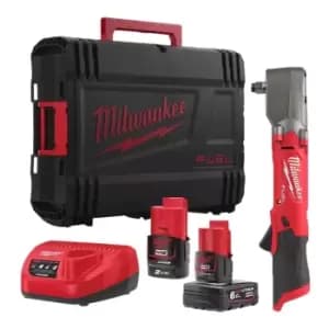 Milwaukee - M12 FRAIWF12-622X 12V 1/2 Right Angle Impact Wrench with 1x 2.0Ah & 1x 6.0Ah Battery