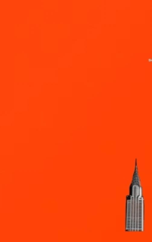 NYC Chrysler building bright orange grid style page notepad $ir Michael limited edition : NYC Chrysler building bright orange grid style page notepad