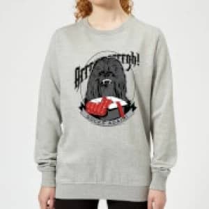 Star Wars Chewbacca Arrrrgh Socks Again Womens Christmas Sweatshirt - Grey - 3XL