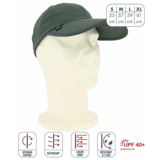 Rain cap Elementerre Ibis Gris Unisex XL (61 cm)
