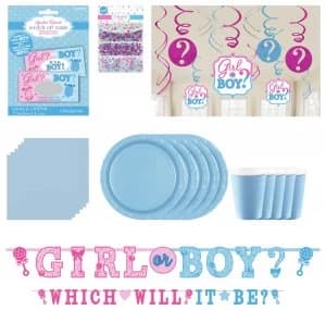 Gender Reveal Party Pack Blue