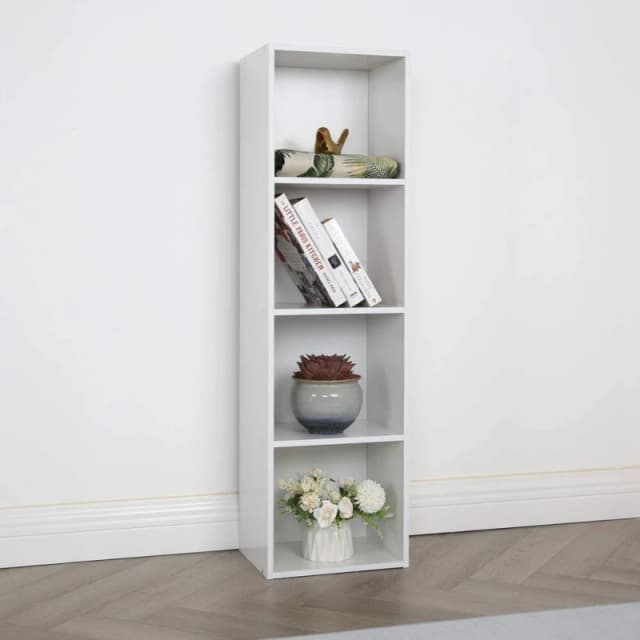 Home Garden Direct Jane 4 Tall - Cube Storage Unit - White White Unisex
