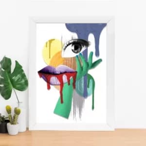 BC1087633418 Multicolor Decorative Framed MDF Painting