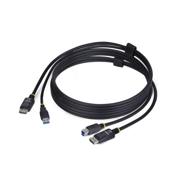 StarTech.com StarTech.com 6ft (1.8m) DisplayPort and USB 5Gbps KVM Cable, 4K 60Hz, Universally Compatible DP 1.2/USB 3.0 Combo Cable for KVM Switches