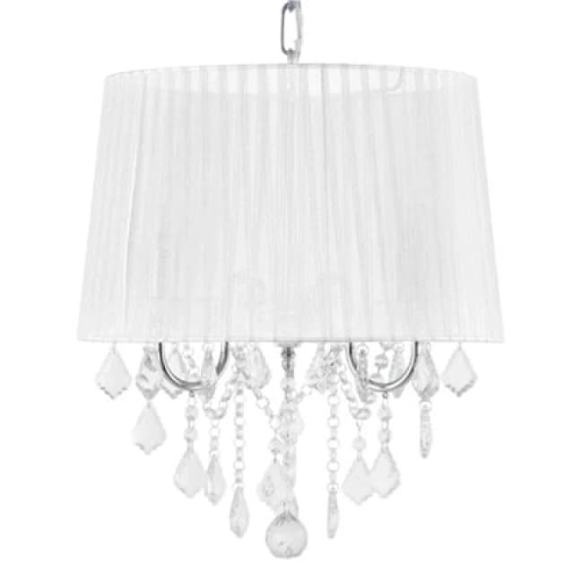 Beliani Chandelier Evans White