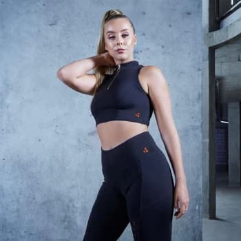 SportFX Chessie King High Neck Sports Bra Ladies - Black