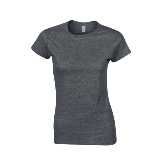 Gildan Softstyle Heather Ringspun Cotton Fitted T-Shirt Grey female