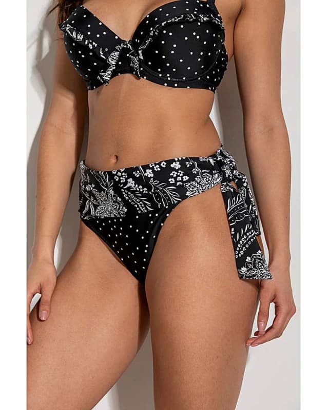 Pour Moi? Pour Moi Getaway Bikini Brief Black/White - Pour Moi? - Size: 16 Black/White Female 16 IY12104