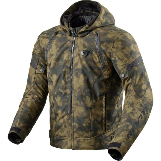 Rev It Flare 3 H2O Motorcycle Jacket S Camo Dark Green