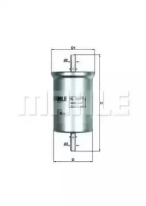 Fuel Filter KL165/1 78798951 by MAHLE Original