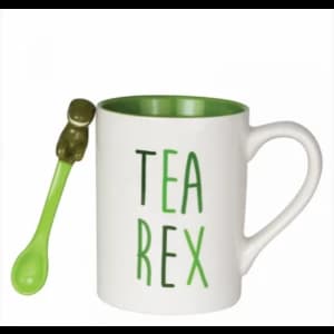 Tea-Rex Mug with Sculpted Spoon Set
