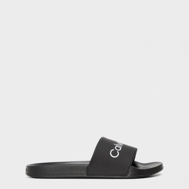 Calvin Klein Pool Logo Sliders Black/White male 11 (45)