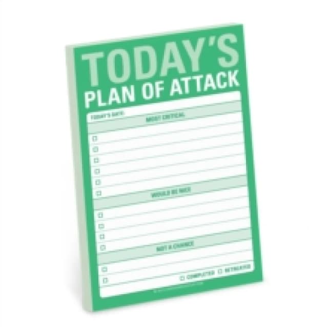 Knock Knock Today`s Plan of Attack Great Big Stickies Other printed item