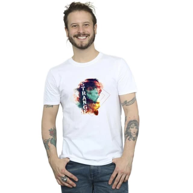 Marvel Marvel Men Doctor Strange Cloud T-Shirt in White Size: Small White S Male 5059934569270