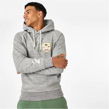 Jack Wills Keasdon Graphic Hoodie - Grey Marl