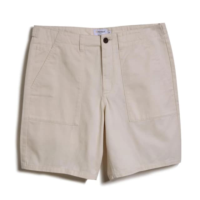 Farah Sepel Shorts Mens - Cream Cream 28 R