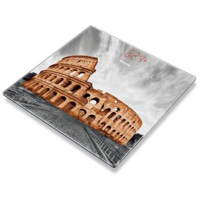 Beurer Beurer GS 215 Rome Bathroom scales Digital Weight range 180 kg Glass, Multi-colour 75653