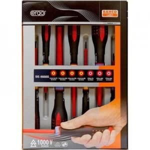Bahco VDE Screwdriver set 7 Piece Slot, Pozidriv