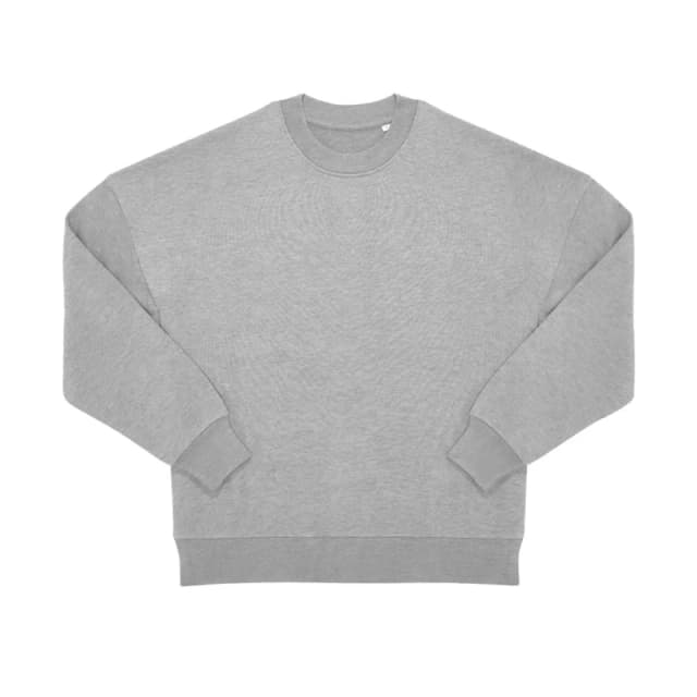 B&C Mens Influence Crew Neck Sweatshirt in Grey Size: XS Grey Male XS