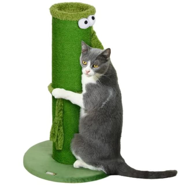PawHut Cat Scratching Post for Indoor Cats with Sisal Rope Cover, Large Base - Pawhut 5061025019687