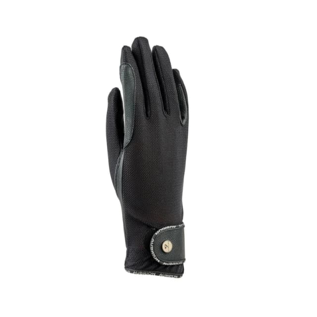 Aubrion Aero Riding Gloves in Black Size: Large Black Unisex L