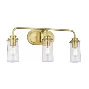 Kichler Braelyn 3 Light Wall Light Brushed Brass IP44