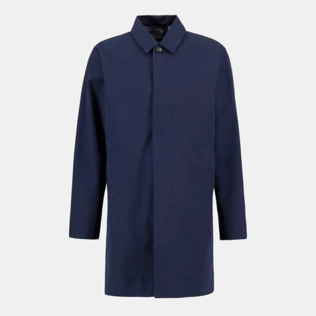 Barbour Mens Lorden Thigh Length Long Sleeve Button Mac Navy NY75 male L