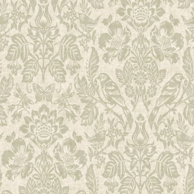 Holden Decor Hawthorn Meadow Sage Textured Vinyl Wallpaper, Green 76001
