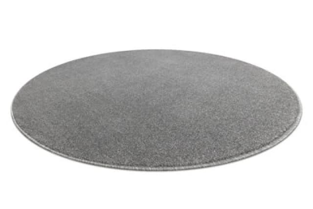 RugsX Eton Plus Circle Carpet Light Grey, One-Color, Uniform, Plain Circle 133 Cm