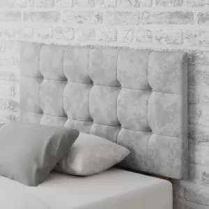 Sinatra Mirazzi Velvet Headboard Silver