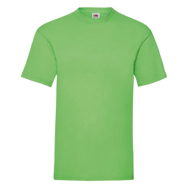 Fruit Of The Loom Fruit of the Loom Men Valueweight Short Sleeve T-Shirt in Lime Size: Small Lime S Male 5057819184556