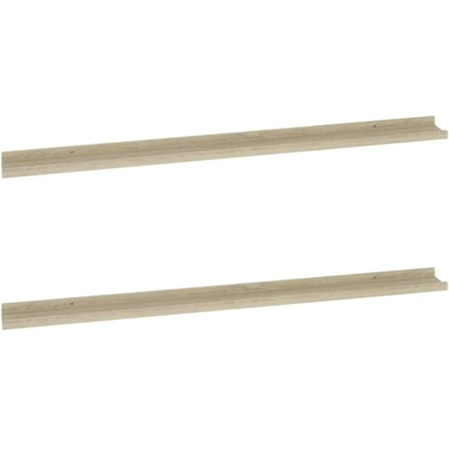 VIDAXL Wall Shelves 2 pcs Sonoma Oak 115x9x3cm Vidaxl 8720286417843